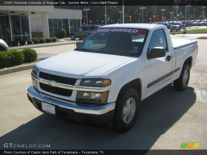 Summit White / Very Dark Pewter 2006 Chevrolet Colorado LS Regular Cab