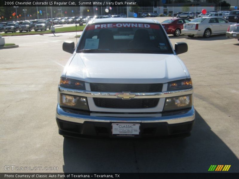 Summit White / Very Dark Pewter 2006 Chevrolet Colorado LS Regular Cab