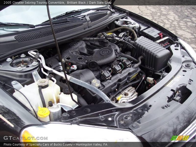 Brilliant Black / Dark Slate Gray 2005 Chrysler Sebring Touring Convertible