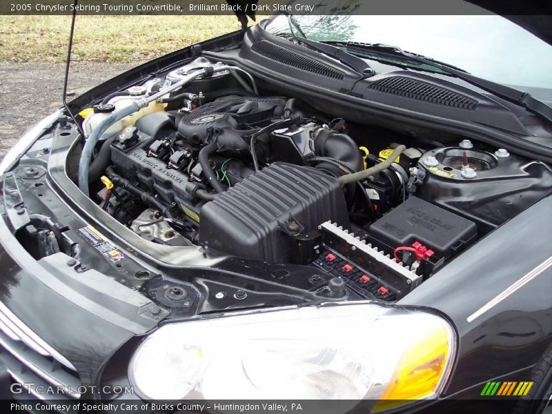 Brilliant Black / Dark Slate Gray 2005 Chrysler Sebring Touring Convertible