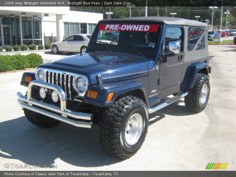 Midnight Blue Pearl / Dark Slate Gray 2006 Jeep Wrangler Unlimited 4x4
