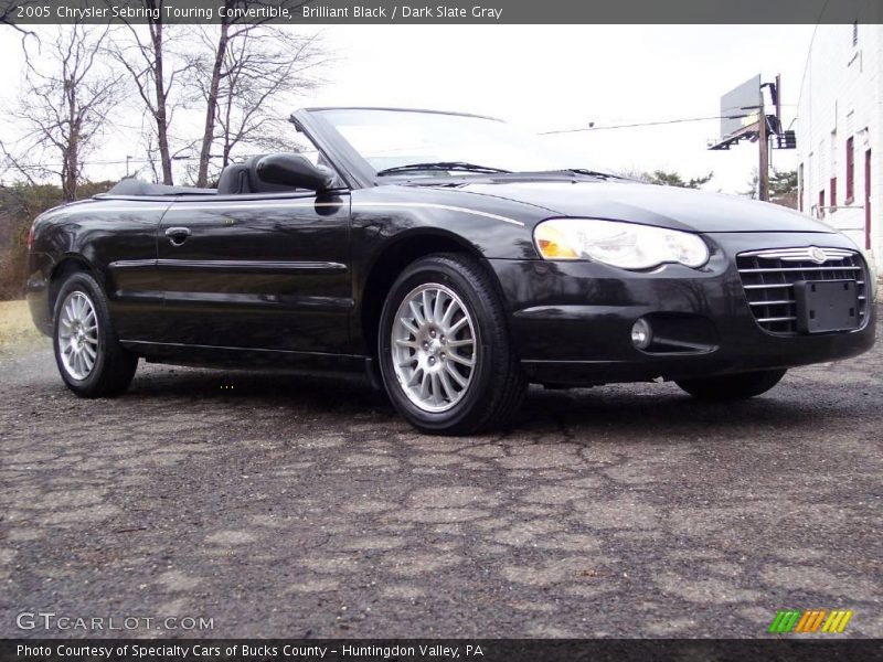 Brilliant Black / Dark Slate Gray 2005 Chrysler Sebring Touring Convertible