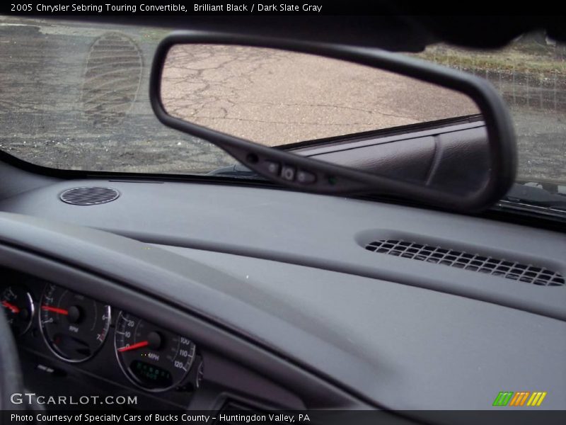 Brilliant Black / Dark Slate Gray 2005 Chrysler Sebring Touring Convertible
