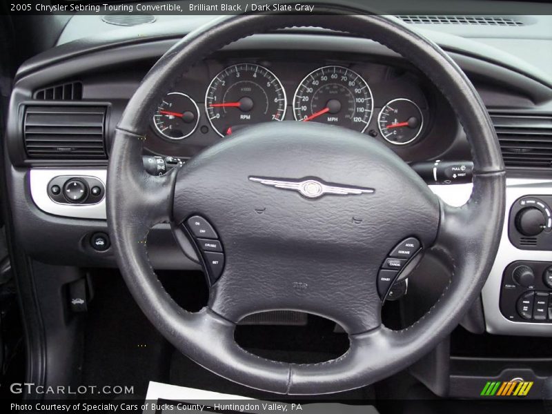 Brilliant Black / Dark Slate Gray 2005 Chrysler Sebring Touring Convertible