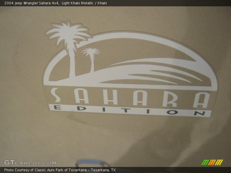 Light Khaki Metallic / Khaki 2004 Jeep Wrangler Sahara 4x4