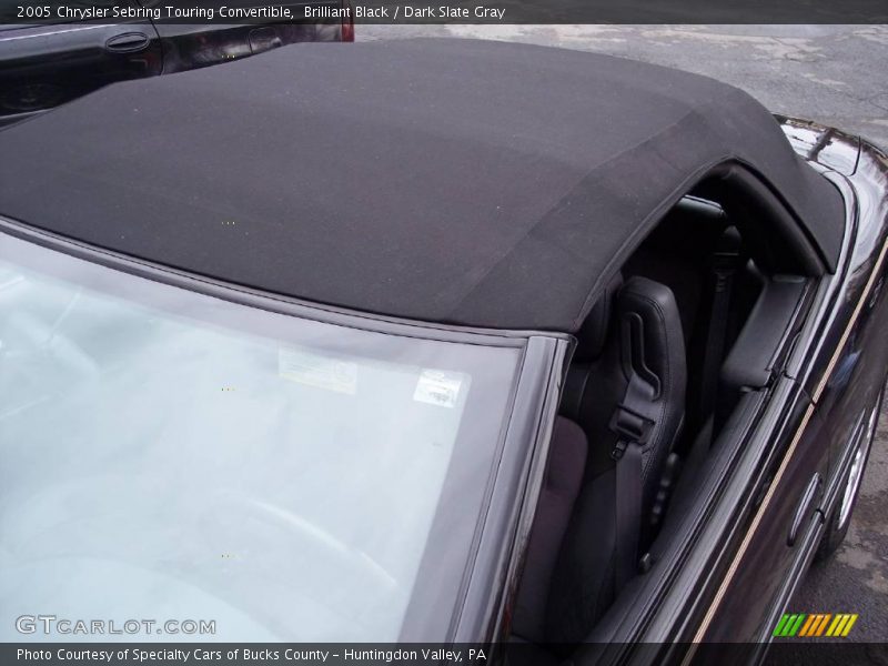 Brilliant Black / Dark Slate Gray 2005 Chrysler Sebring Touring Convertible