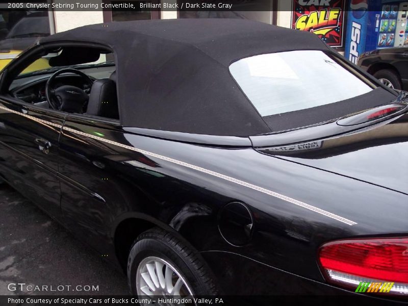 Brilliant Black / Dark Slate Gray 2005 Chrysler Sebring Touring Convertible