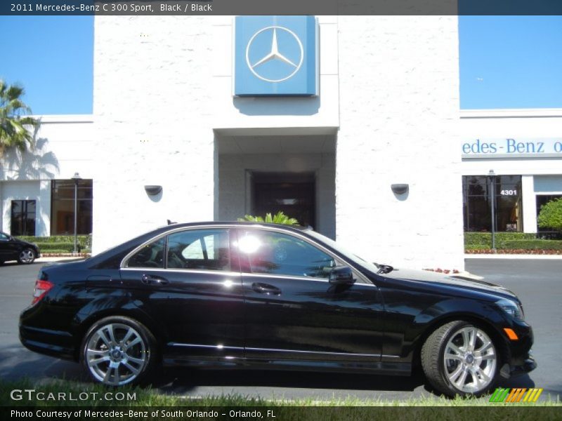 Black / Black 2011 Mercedes-Benz C 300 Sport