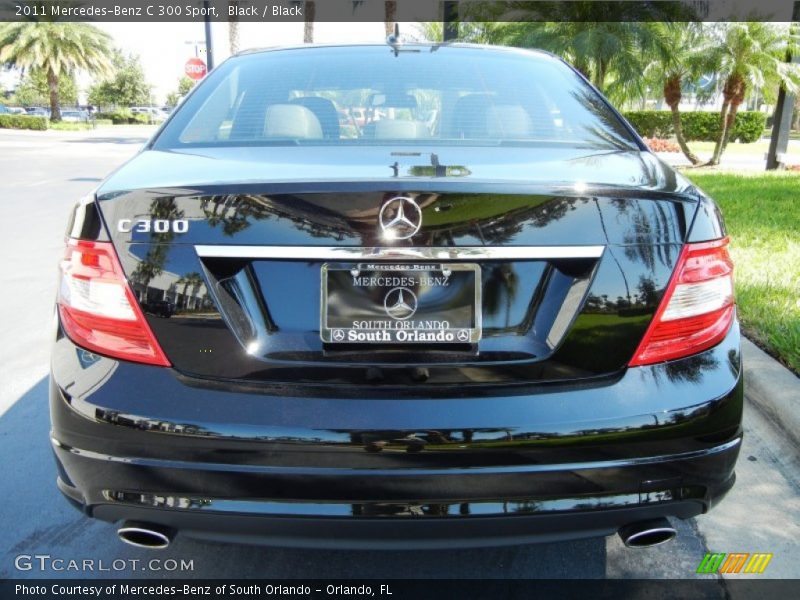 Black / Black 2011 Mercedes-Benz C 300 Sport