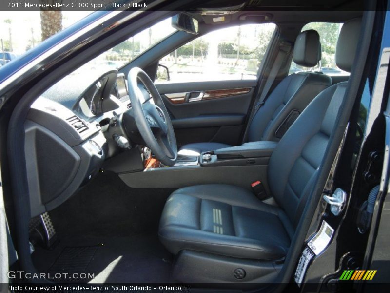 Black / Black 2011 Mercedes-Benz C 300 Sport