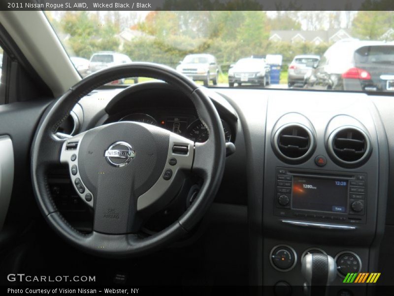 Wicked Black / Black 2011 Nissan Rogue SL AWD