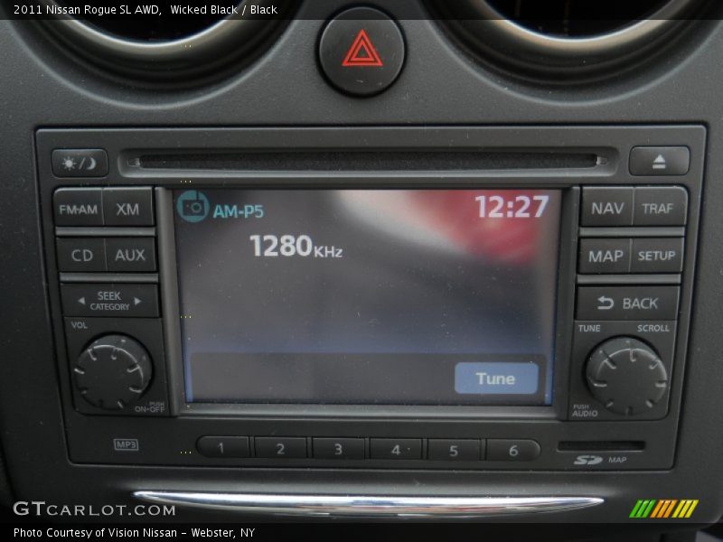 Wicked Black / Black 2011 Nissan Rogue SL AWD