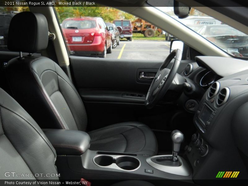 Wicked Black / Black 2011 Nissan Rogue SL AWD