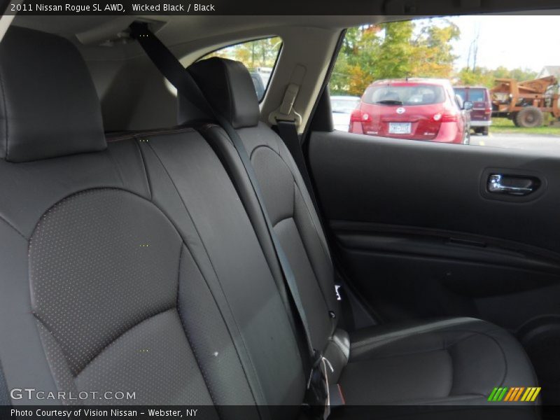 Wicked Black / Black 2011 Nissan Rogue SL AWD