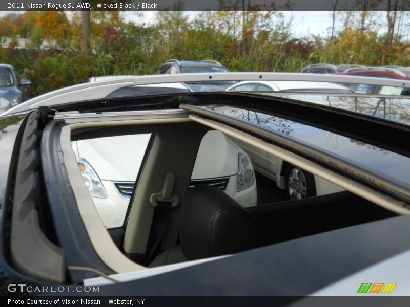 Wicked Black / Black 2011 Nissan Rogue SL AWD