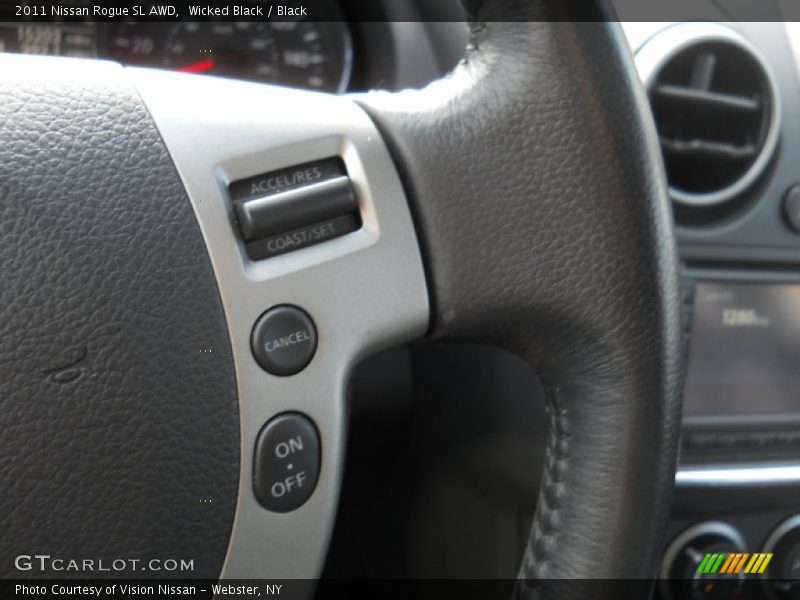 Wicked Black / Black 2011 Nissan Rogue SL AWD