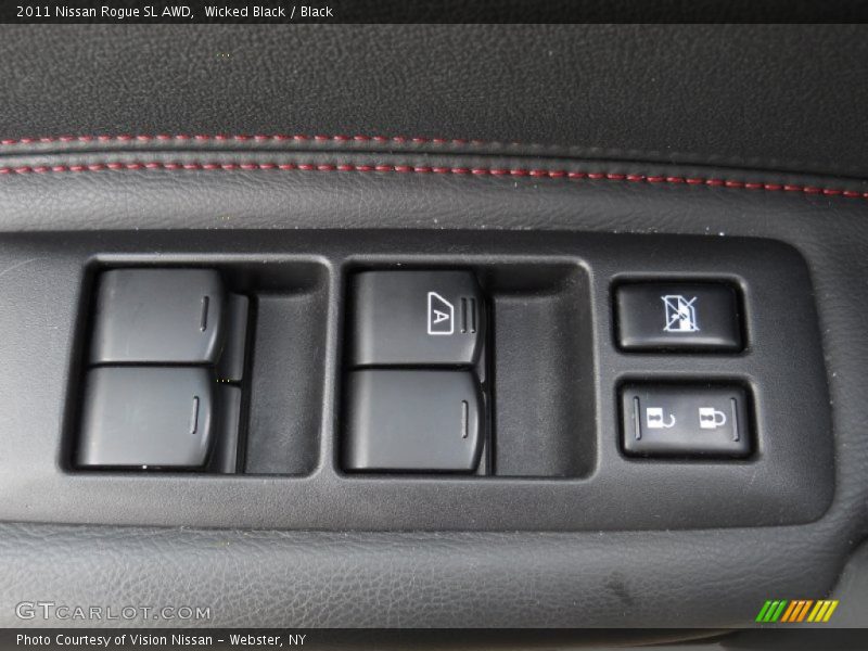 Wicked Black / Black 2011 Nissan Rogue SL AWD