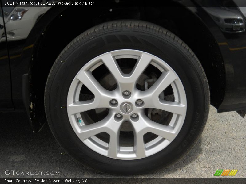Wicked Black / Black 2011 Nissan Rogue SL AWD