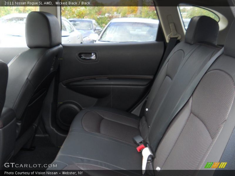 Wicked Black / Black 2011 Nissan Rogue SL AWD