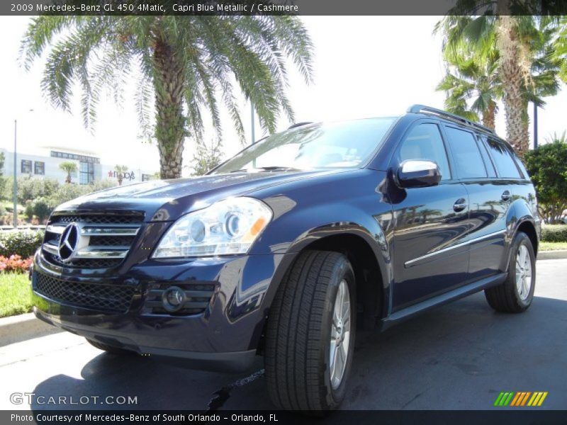 Capri Blue Metallic / Cashmere 2009 Mercedes-Benz GL 450 4Matic