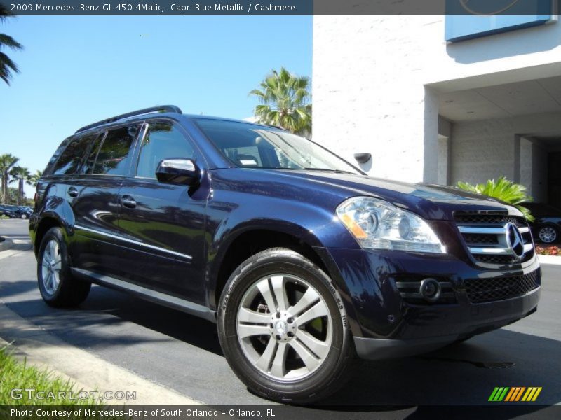 Capri Blue Metallic / Cashmere 2009 Mercedes-Benz GL 450 4Matic
