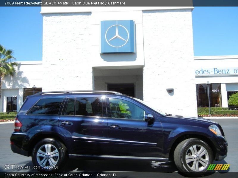 Capri Blue Metallic / Cashmere 2009 Mercedes-Benz GL 450 4Matic