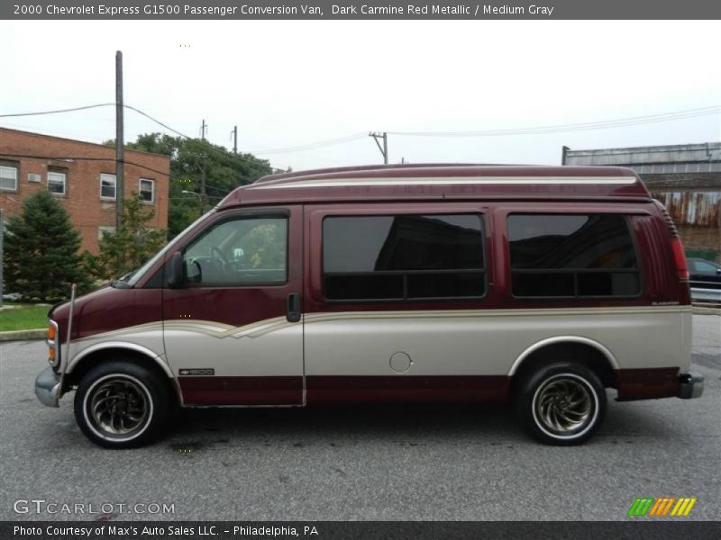  2000 Express G1500 Passenger Conversion Van Dark Carmine Red Metallic