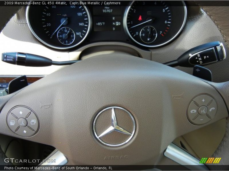 Capri Blue Metallic / Cashmere 2009 Mercedes-Benz GL 450 4Matic