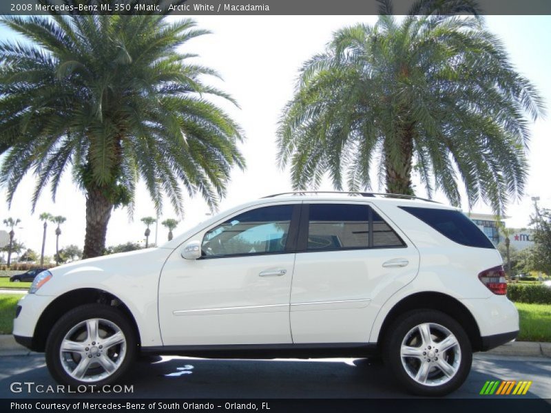 Arctic White / Macadamia 2008 Mercedes-Benz ML 350 4Matic