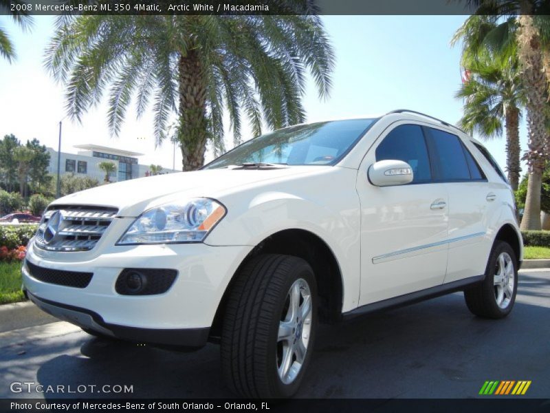 Arctic White / Macadamia 2008 Mercedes-Benz ML 350 4Matic