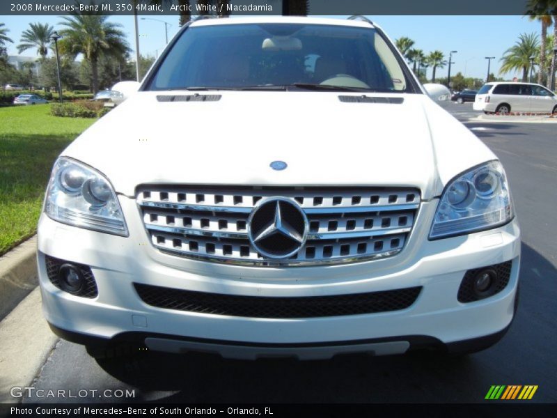 Arctic White / Macadamia 2008 Mercedes-Benz ML 350 4Matic