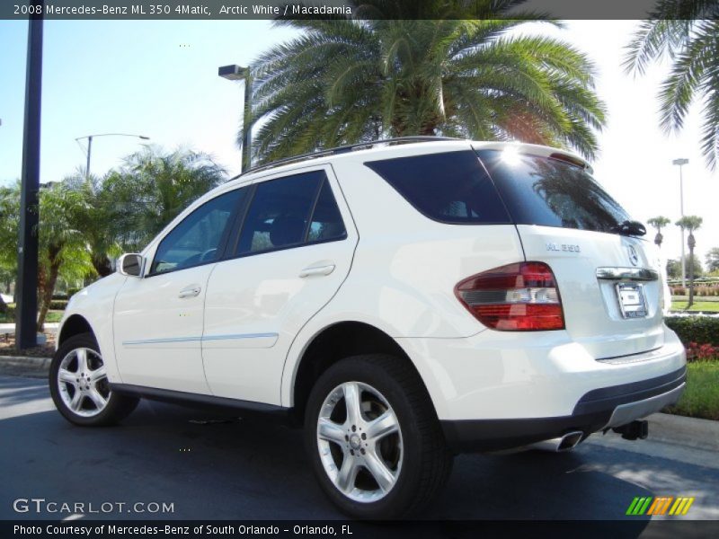 Arctic White / Macadamia 2008 Mercedes-Benz ML 350 4Matic