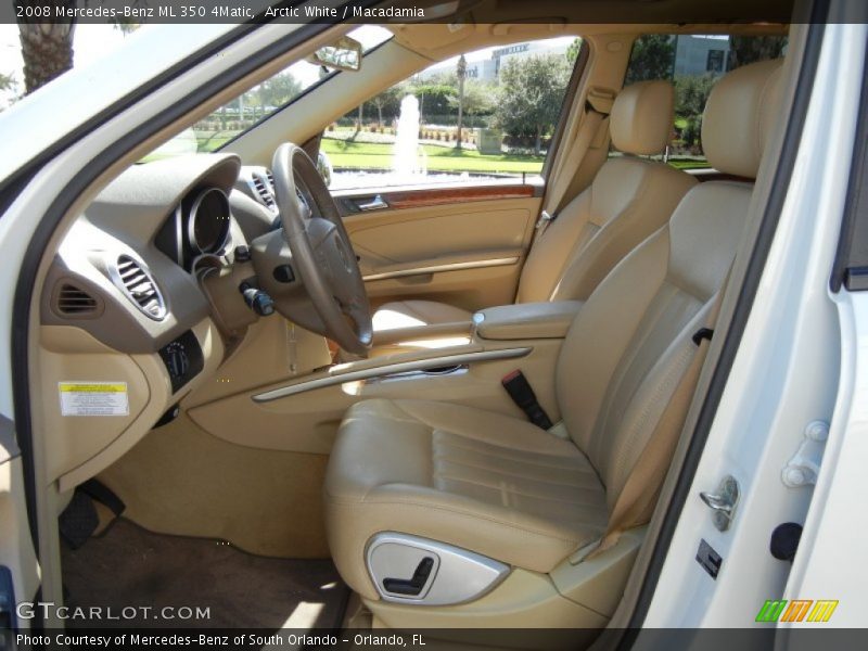 Arctic White / Macadamia 2008 Mercedes-Benz ML 350 4Matic