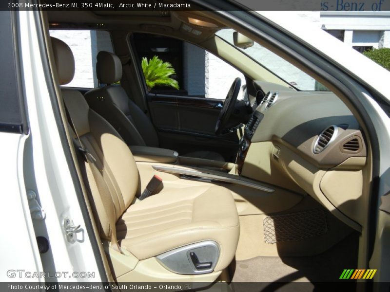 Arctic White / Macadamia 2008 Mercedes-Benz ML 350 4Matic