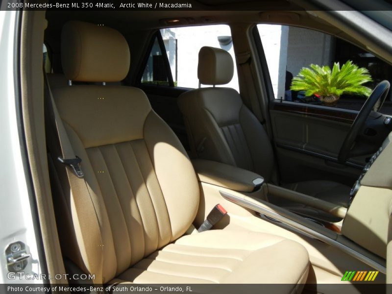 Arctic White / Macadamia 2008 Mercedes-Benz ML 350 4Matic
