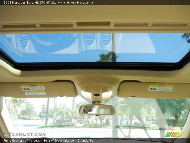 Arctic White / Macadamia 2008 Mercedes-Benz ML 350 4Matic