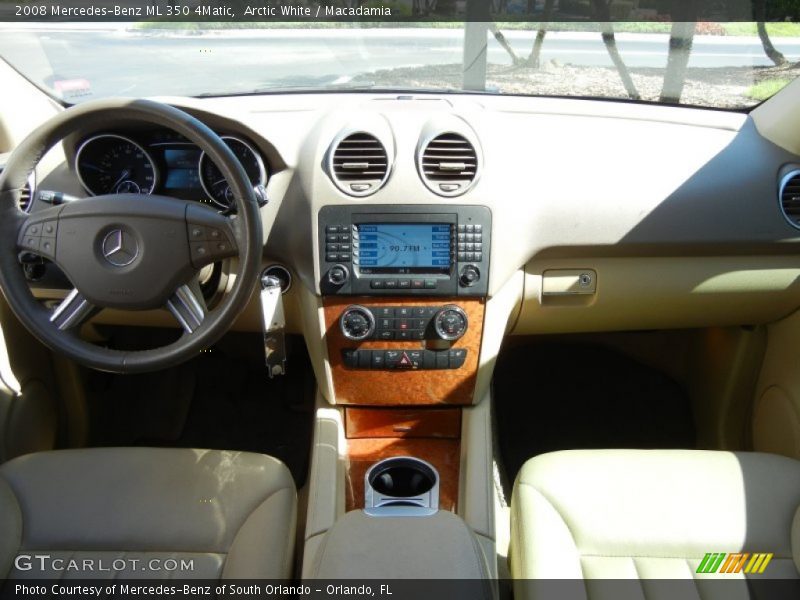 Arctic White / Macadamia 2008 Mercedes-Benz ML 350 4Matic