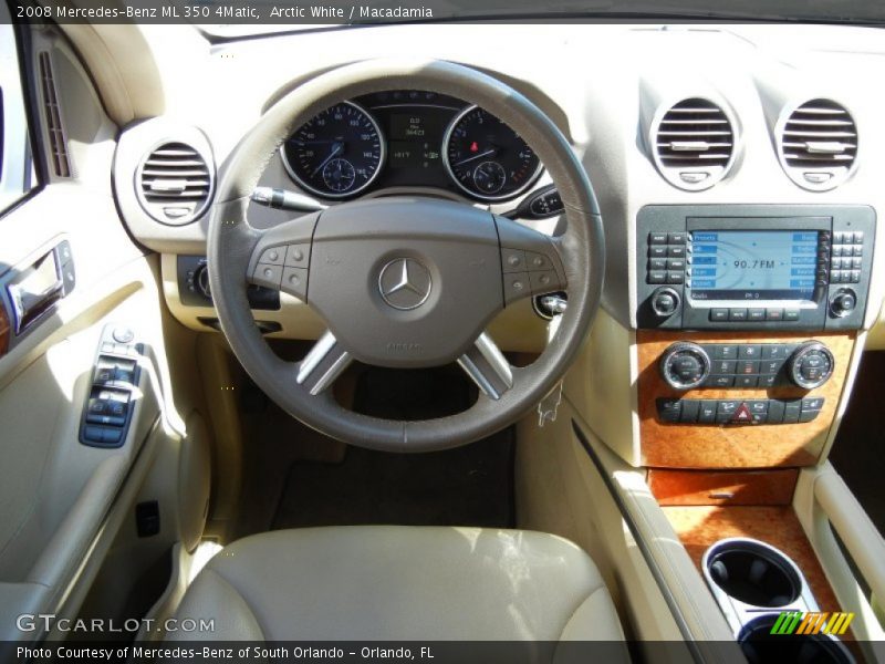 Arctic White / Macadamia 2008 Mercedes-Benz ML 350 4Matic