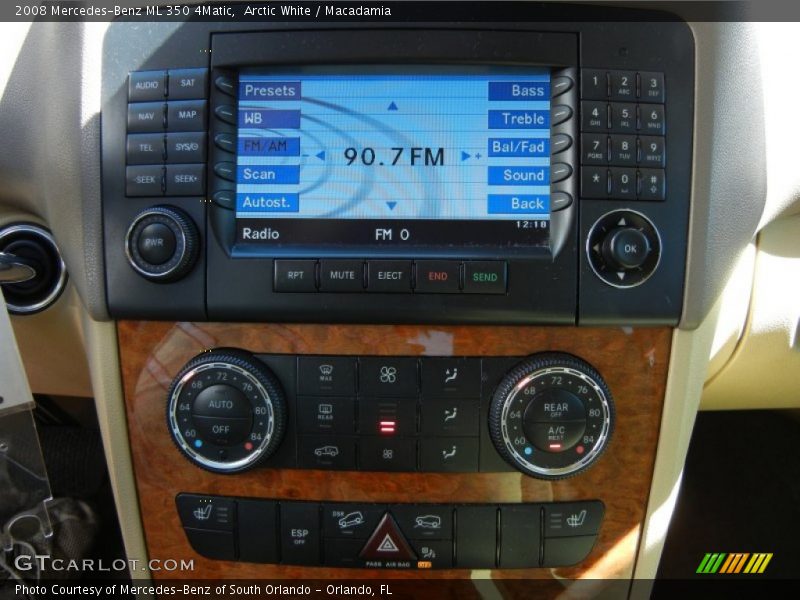 Arctic White / Macadamia 2008 Mercedes-Benz ML 350 4Matic