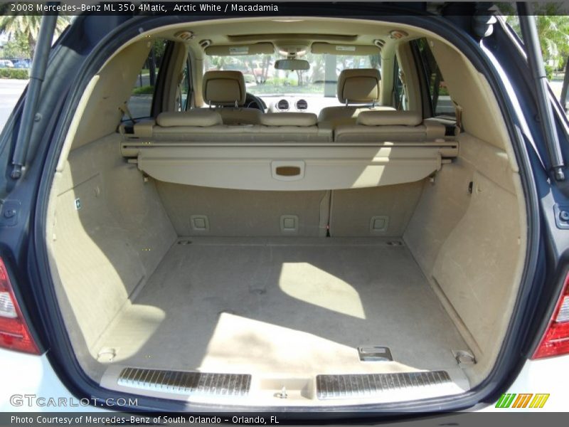 Arctic White / Macadamia 2008 Mercedes-Benz ML 350 4Matic