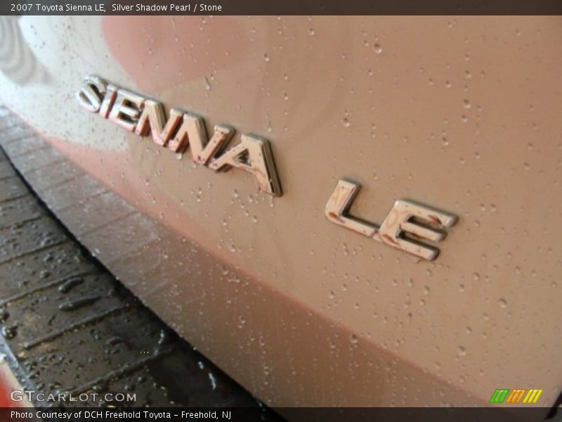 Silver Shadow Pearl / Stone 2007 Toyota Sienna LE