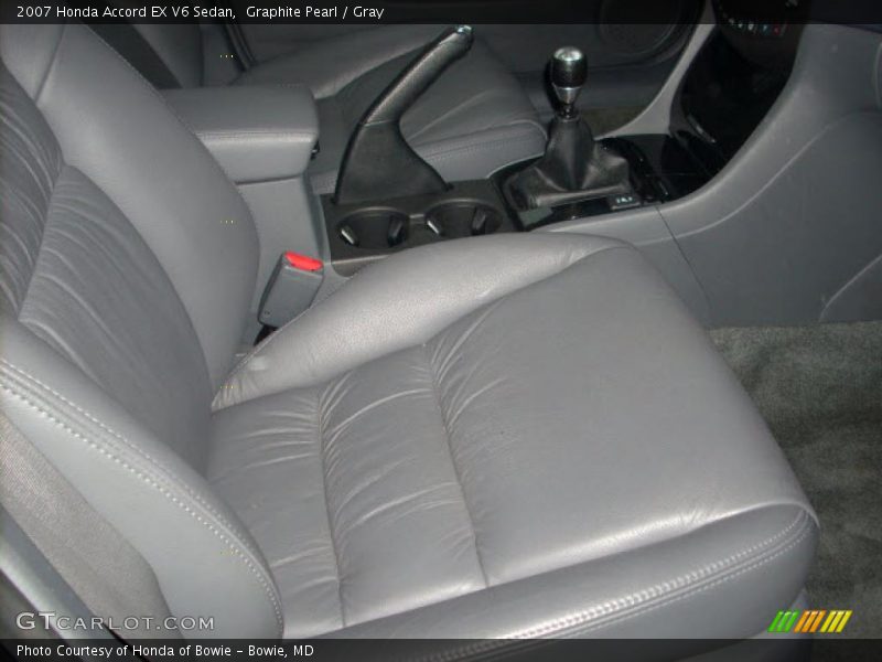 Graphite Pearl / Gray 2007 Honda Accord EX V6 Sedan