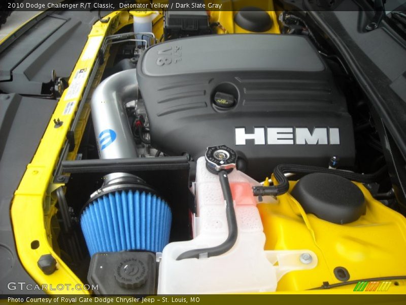 Detonator Yellow / Dark Slate Gray 2010 Dodge Challenger R/T Classic