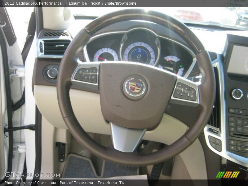 Platinum Ice Tricoat / Shale/Brownstone 2012 Cadillac SRX Performance
