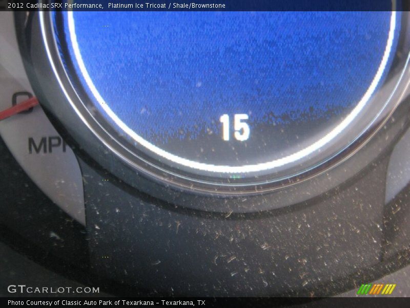 Platinum Ice Tricoat / Shale/Brownstone 2012 Cadillac SRX Performance