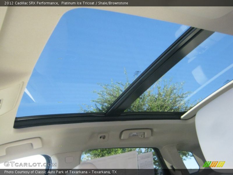 Platinum Ice Tricoat / Shale/Brownstone 2012 Cadillac SRX Performance