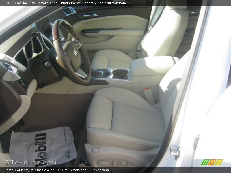 Platinum Ice Tricoat / Shale/Brownstone 2012 Cadillac SRX Performance