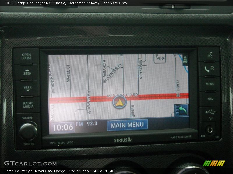 Detonator Yellow / Dark Slate Gray 2010 Dodge Challenger R/T Classic