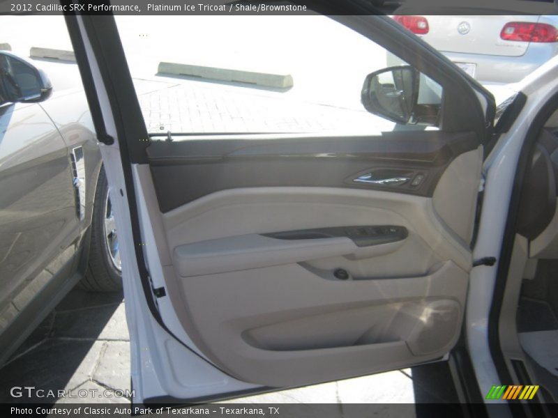 Platinum Ice Tricoat / Shale/Brownstone 2012 Cadillac SRX Performance