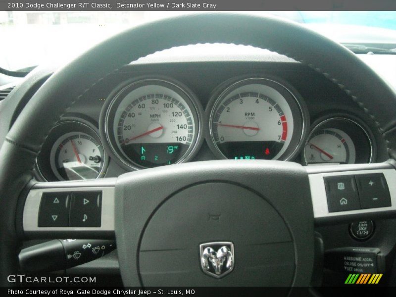 Detonator Yellow / Dark Slate Gray 2010 Dodge Challenger R/T Classic